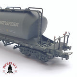 ♻️ 2 mano - Electrotren 5406K vagón tolva cemento envejecido RENFE H0 escala 1:87 AH05