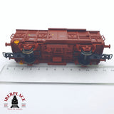 ♻️ 2 mano - Electrotren 1379 vagón cerrado J-2 RENFE H0 escala 1:87 AH05 2/3