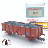 ♻️ 2 mano - Electrotren 1251 vagón con carbón X1 Elos RENFE H0 escala 1:87 AH05 1/2