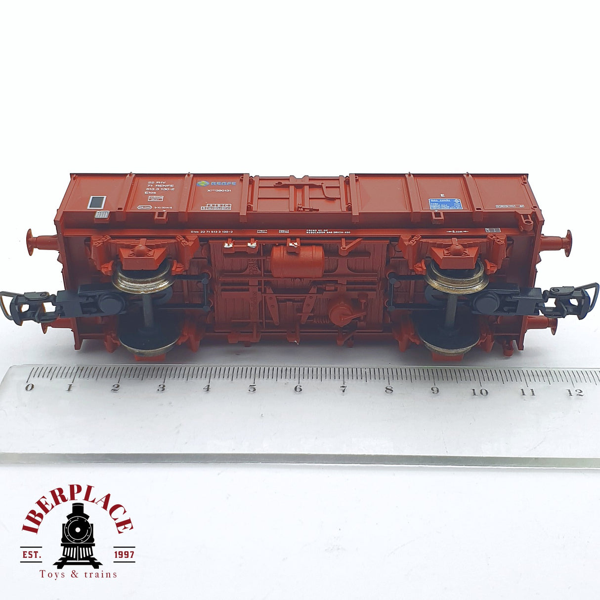 ♻️ 2 mano - Electrotren 1251 vagón con carbón X1 Elos RENFE H0 escala 1:87 AH05 1/2