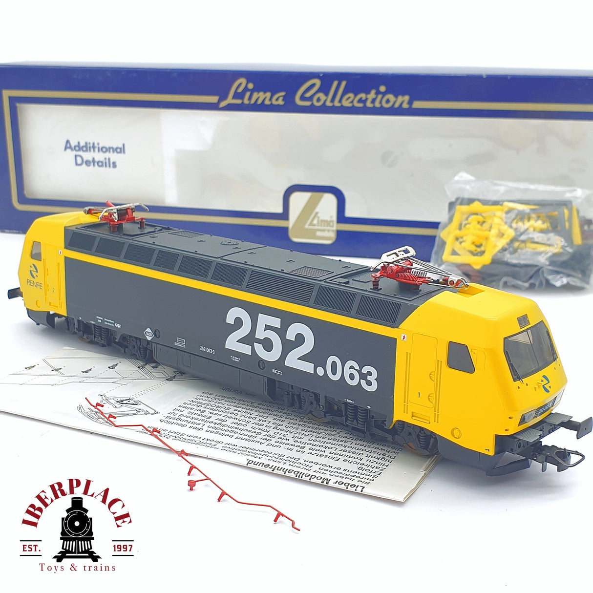 ♻️ 2 mano - Lima 208561 Locomotora RENFE 252 063 H0 escala 1:87 AH05