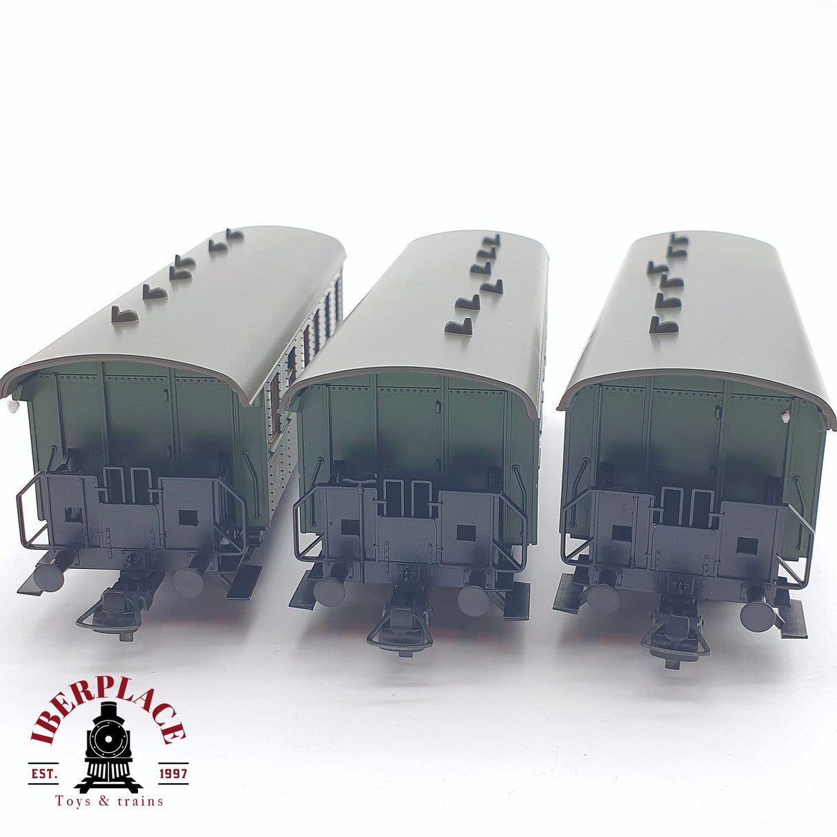 ♻️ 2 mano - Roco 3x vagones pasajero RENFE clases 1-2-3 H0 escala 1:87 AH05