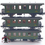 ♻️ 2 mano - Roco 3x vagones pasajero RENFE clases 1-2-3 H0 escala 1:87 AH05