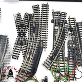 ♻️ 2 mano - Minitrix Ibertren 203x Vías curvas, rectas, rampas, semáforos, pilares etc N escala 1:160 AN07