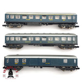 ♻️ 2 mano - Ibertren 3x vagones pasajeros y equipajes RENFE N escala 1:160 AN07