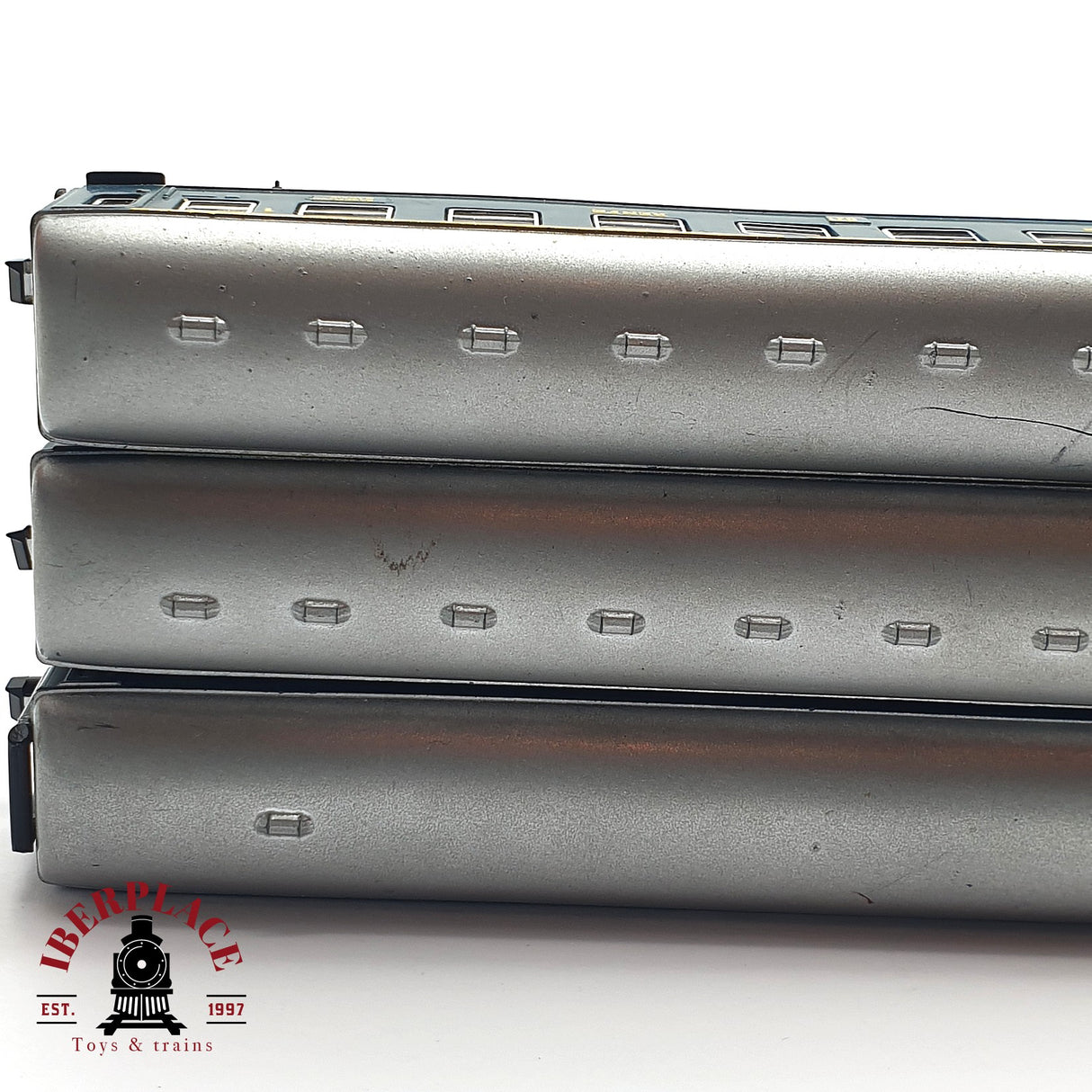 ♻️ 2 mano - Ibertren 3x vagones pasajeros y equipajes RENFE N escala 1:160 AN07