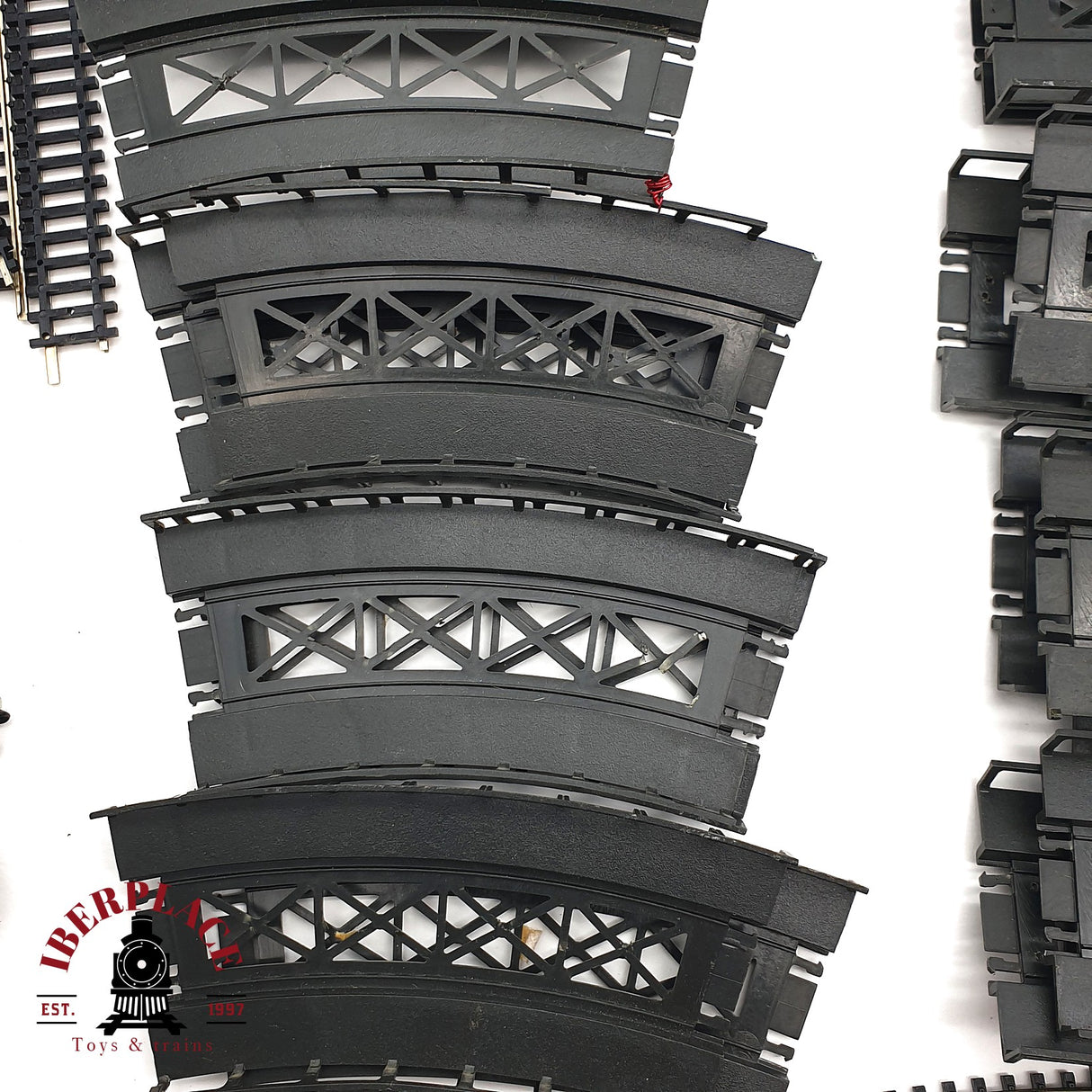 ♻️ 2 mano - Minitrix Ibertren 203x Vías curvas, rectas, rampas, semáforos, pilares etc N escala 1:160 AN07