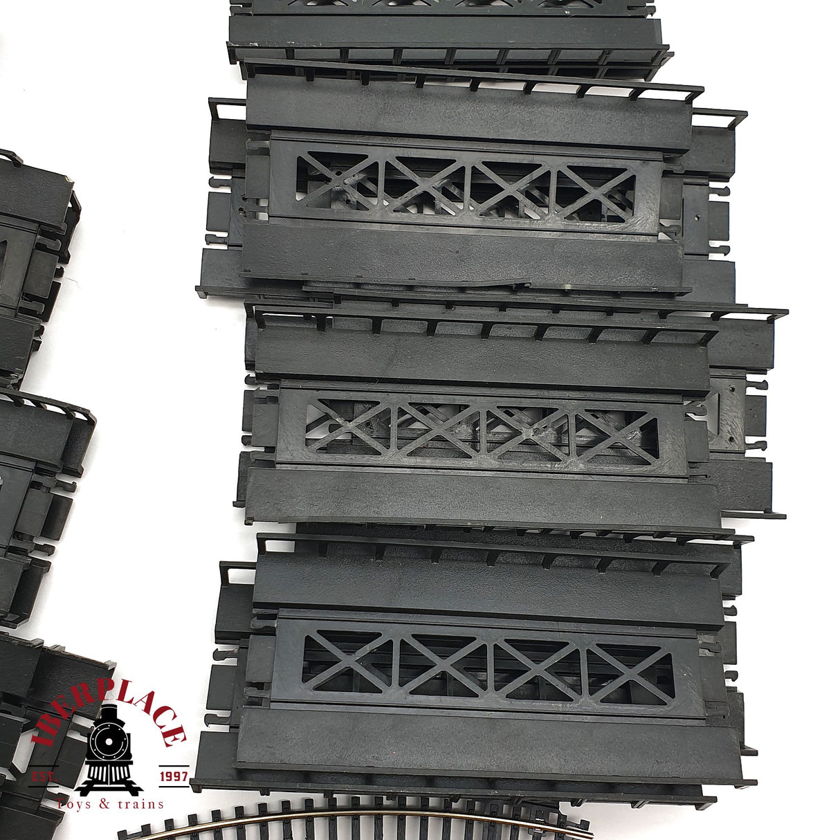 ♻️ 2 mano - Minitrix Ibertren 203x Vías curvas, rectas, rampas, semáforos, pilares etc N escala 1:160 AN07