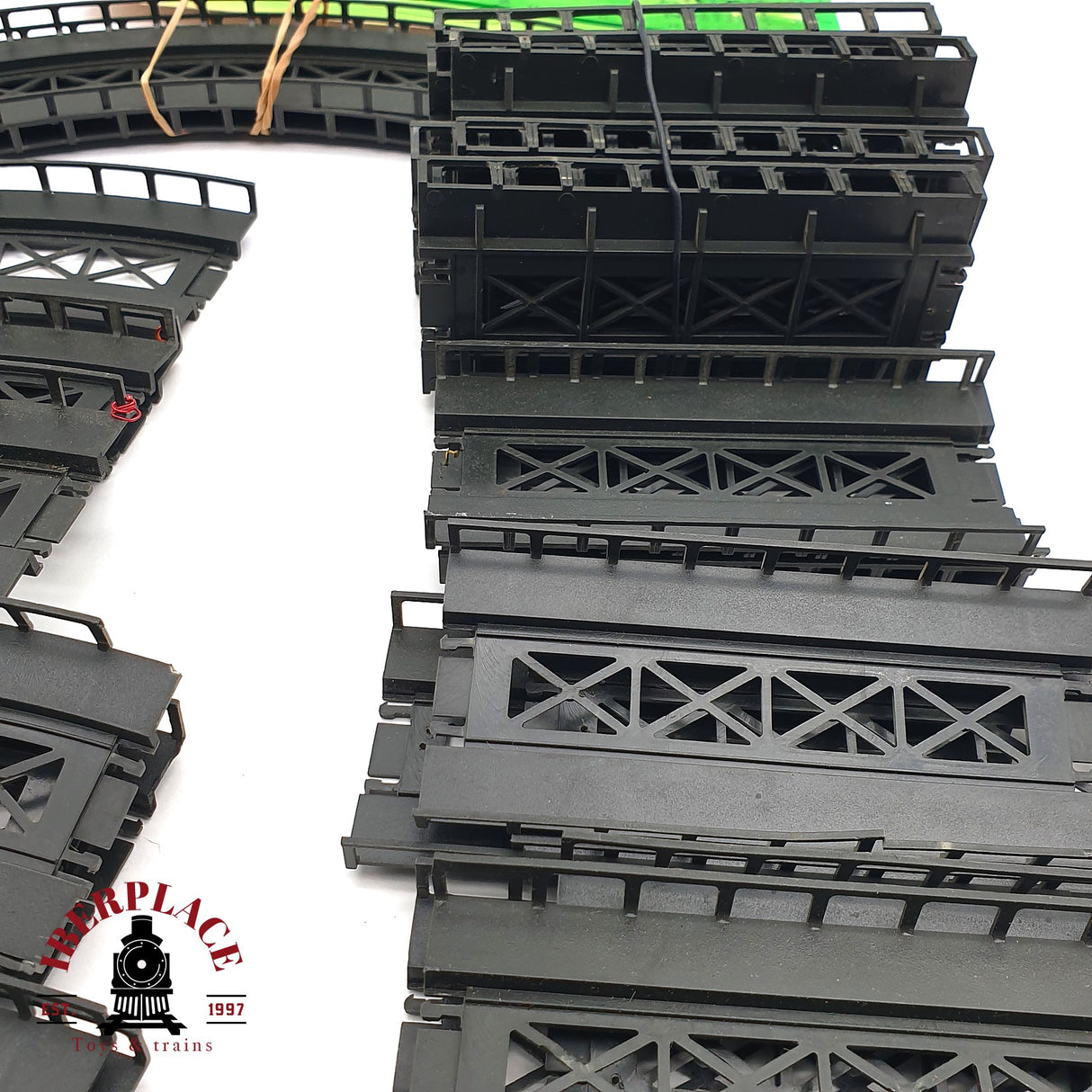 ♻️ 2 mano - Minitrix Ibertren 203x Vías curvas, rectas, rampas, semáforos, pilares etc N escala 1:160 AN07