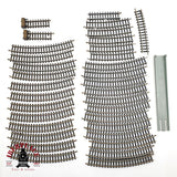 ♻️ 2da mano -  34x IBERTREN vías curvas 2N tope de vias N escala 1:160 AN10