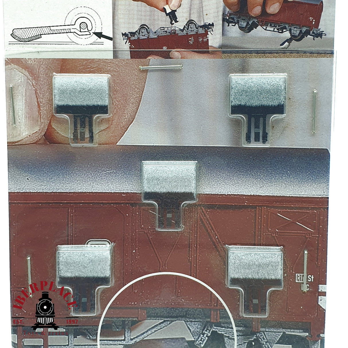 ♻️ 2da mano -  Noch 60158 enanos limpiavías para vagones N escala 1:160 AN10