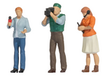 🆕 Noch - 16605 - Figuras "Equipo de Reporteros de TV" - Escala H0 1:87