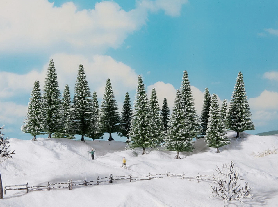 🧨 Liquidación – Noch 24680 abetos nevados 8 abetos H0 Escala 1:87