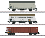 ♻️🔒 Märklin 00767 vagon de mercancias frigorífico Luces de cola rojas DB H0 escala 1:87