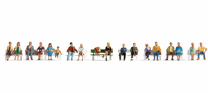 1:87 Noch 16131 Sitzende Conjunto XL "Gente sentada" Diorama Figuras H0 escala