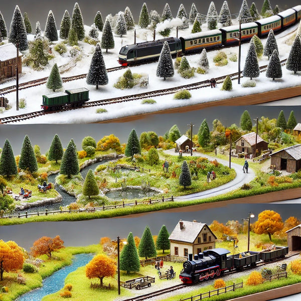 Iberplace Alfombra de Césped Artificial 41×100 cm (7 Colores) – Ideal para Maquetas, Dioramas y Belenes
