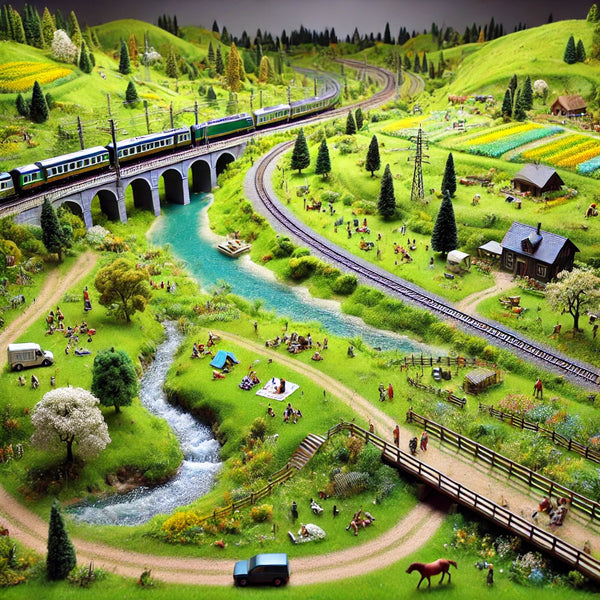 Iberplace Alfombra de Césped Artificial 41×100 cm (7 Colores) – Ideal para Maquetas, Dioramas y Belenes