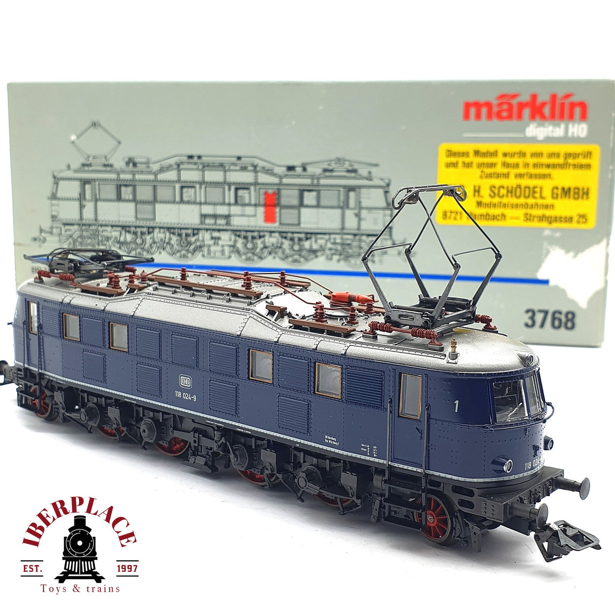 ♻️ 2 mano - Digital Märklin 3768 Locomotora BR 118 DB H0 escala 1:87 EH09