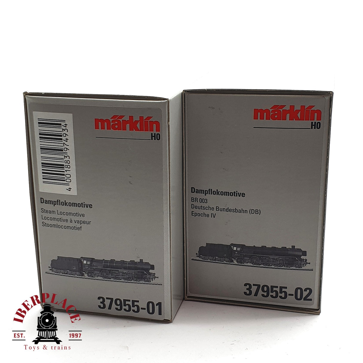 ♻️ 2 mano - Märklin 376955 Set de dos Locomotoras BR 03 Ep 3 BR 003 Ep 4 H0 escala 1:87 EH09
