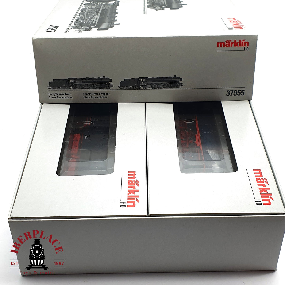 ♻️ 2 mano - Märklin 376955 Set de dos Locomotoras BR 03 Ep 3 BR 003 Ep 4 H0 escala 1:87 EH09