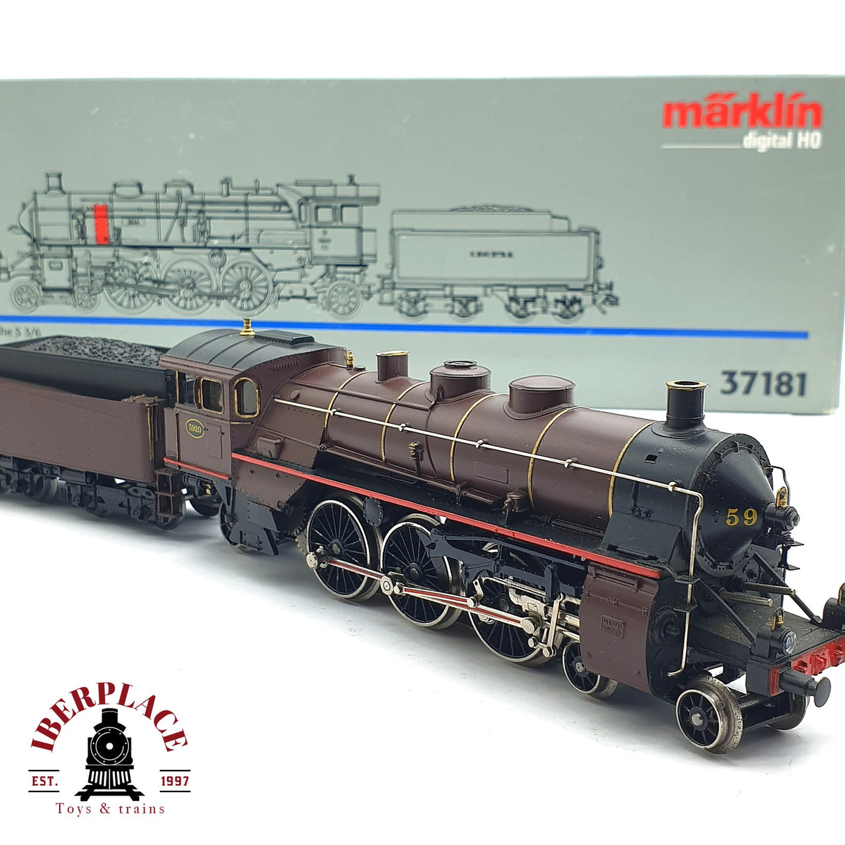 ♻️ 2 mano - Digital Märklin 37181 Locomotora K.Bay.Sts.B 5920 H0 escala 1:87 EH09