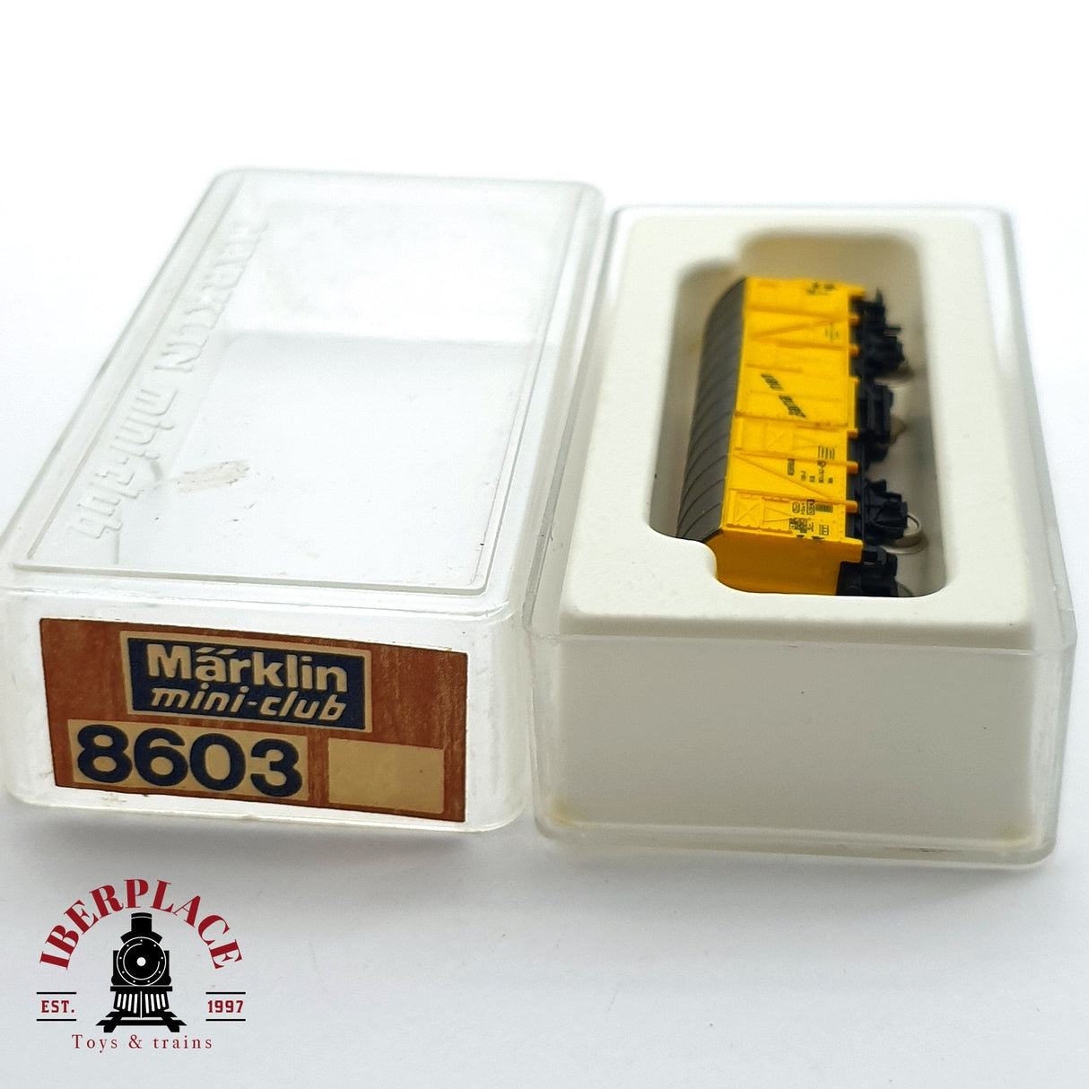 ♻️ 2 mano - Märklin 8603 vagón cerrado interfrigo Bananen DB Z escala 1:220 EZ07