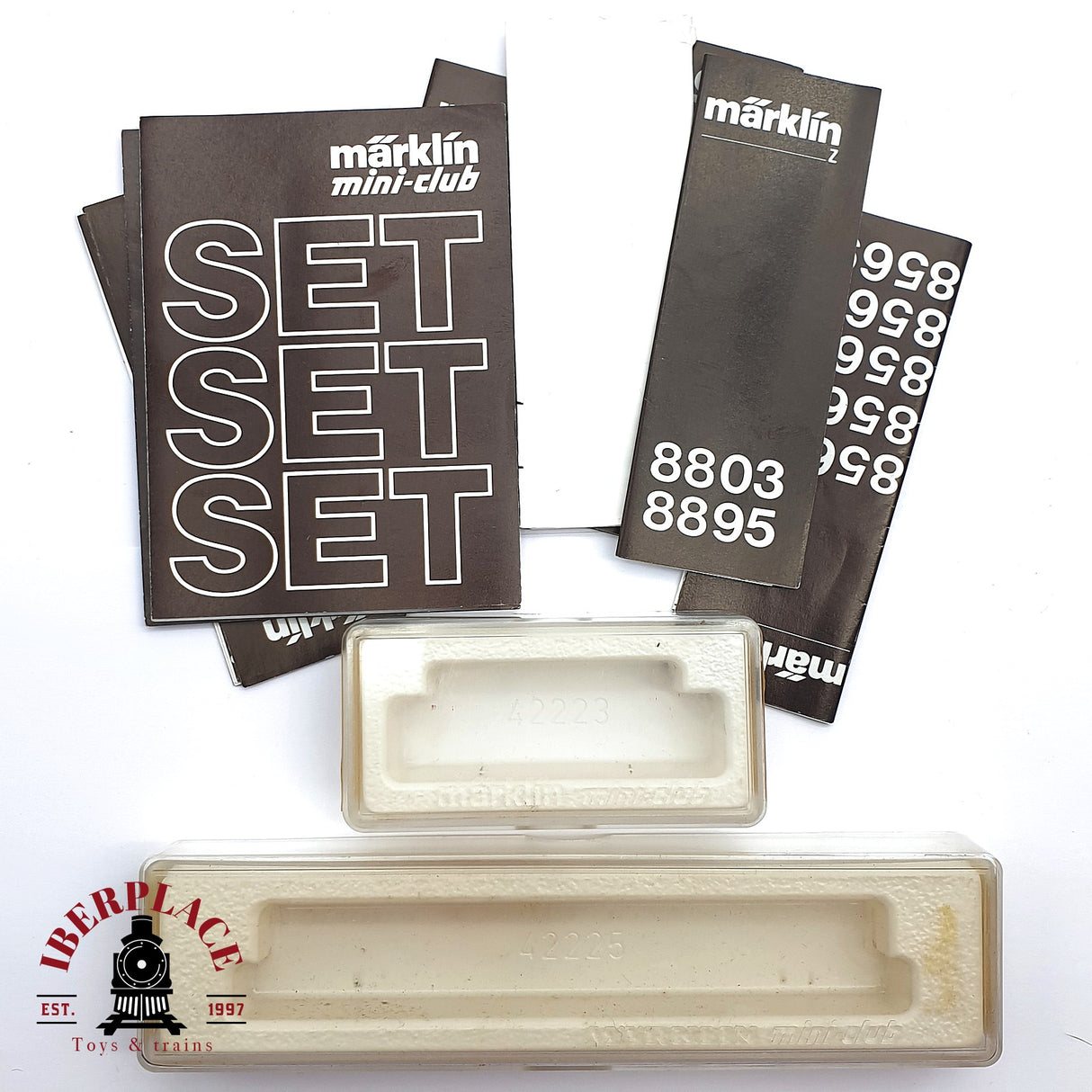 ♻️ 2 mano - Märklin cajas vacias para vagones e instrucciones Z escala 1:220 EZ07