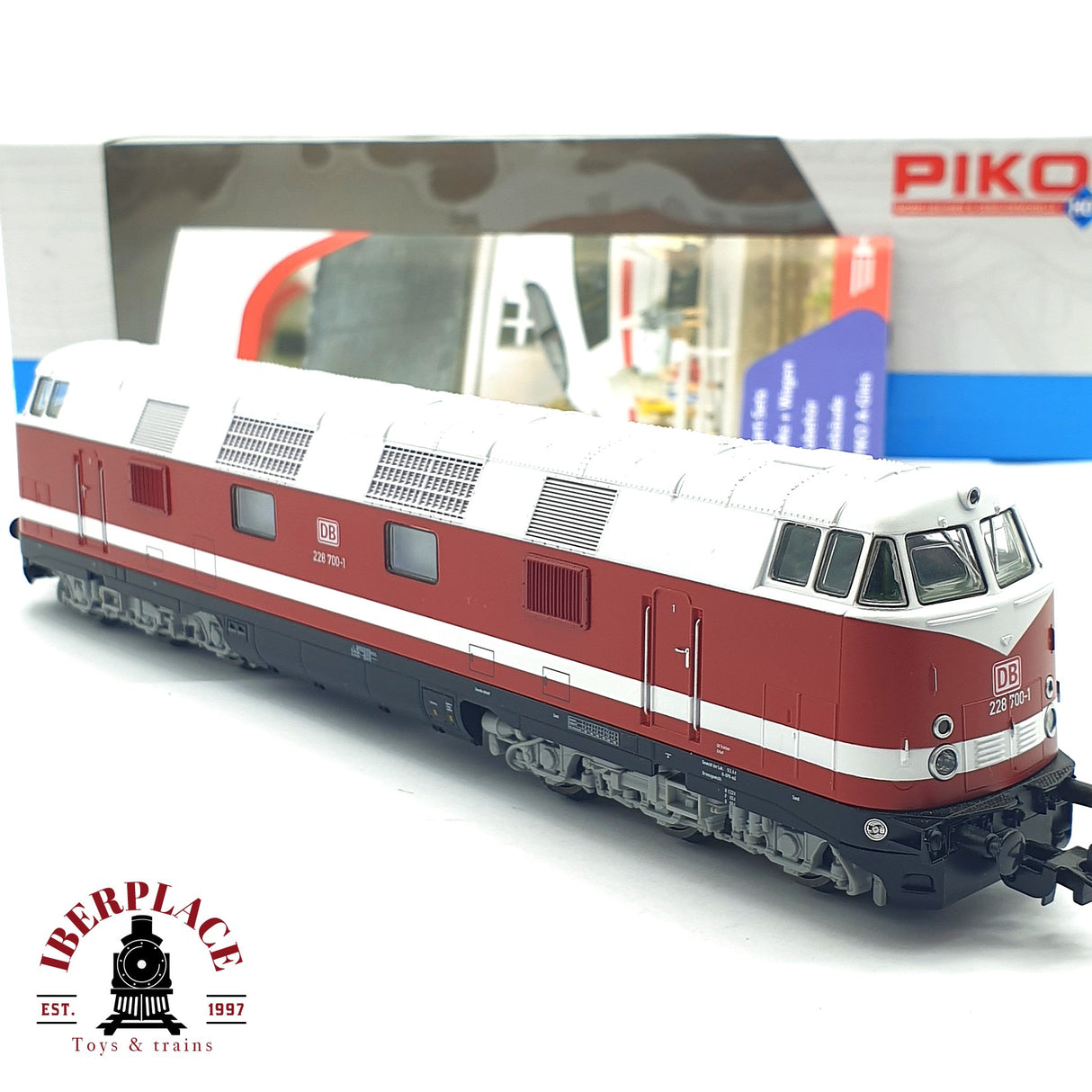 ♻️ 2 mano - AC PIKO 59385 Locomotora BR 228 DB H0 escala 1:87 EZ07