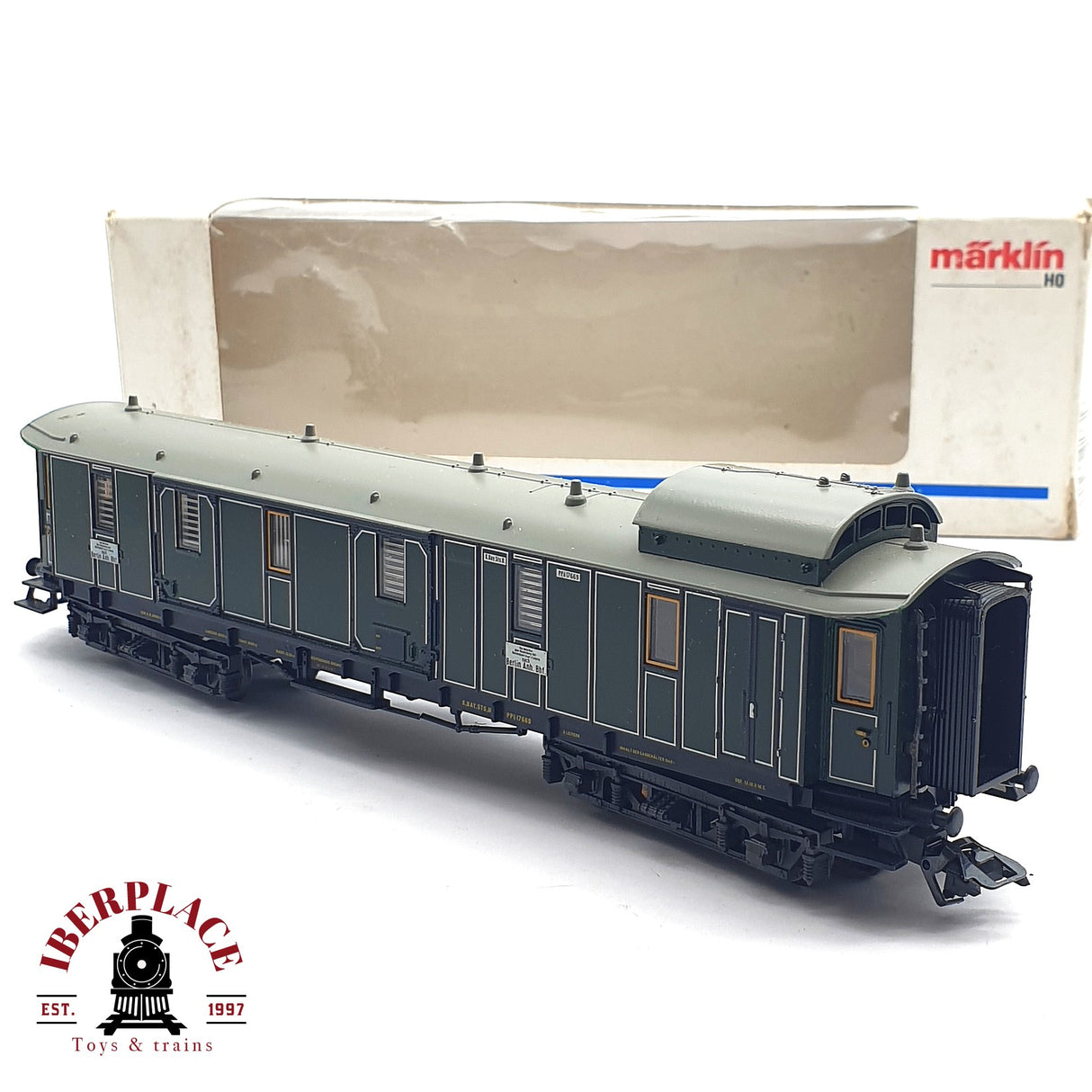 ♻️ 2 mano -  Märklin 41371 vagón equipajes Berlin K.Bay.Sts.B H0 escala 1:87 EZ07 2/2