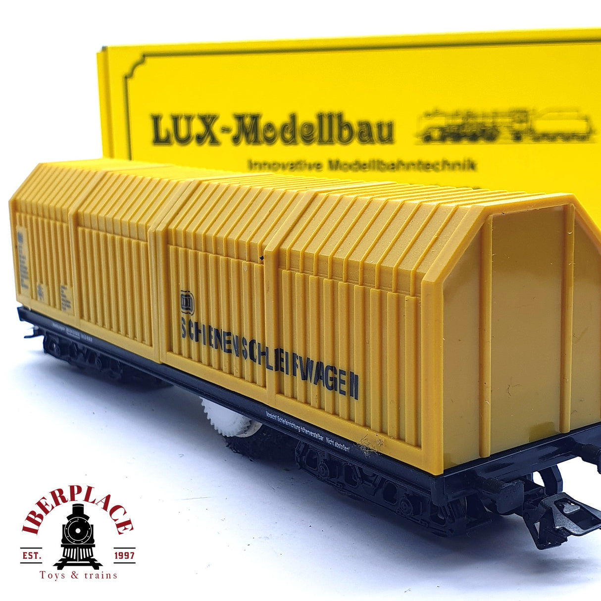 ♻️ 2 mano -  AC Lux Modellbau 9130 vagon limpia vias  H0 escala 1:87 EZ07