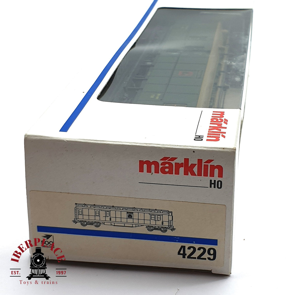 ♻️ 2da mano - Märklin 4229 vagón correos postales 7508 H0 escala 1:87 EH010