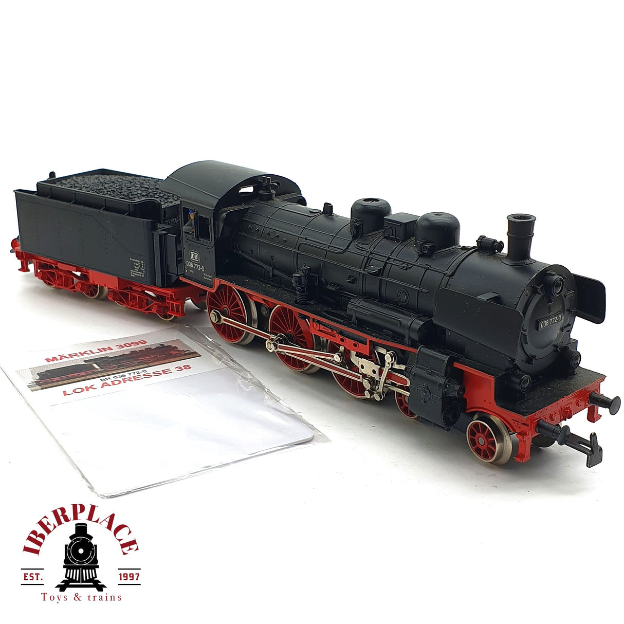 ♻️ 2da mano - Märklin 3099 Digital Locomotora BR 038 DB H0 escala 1:87 EH010