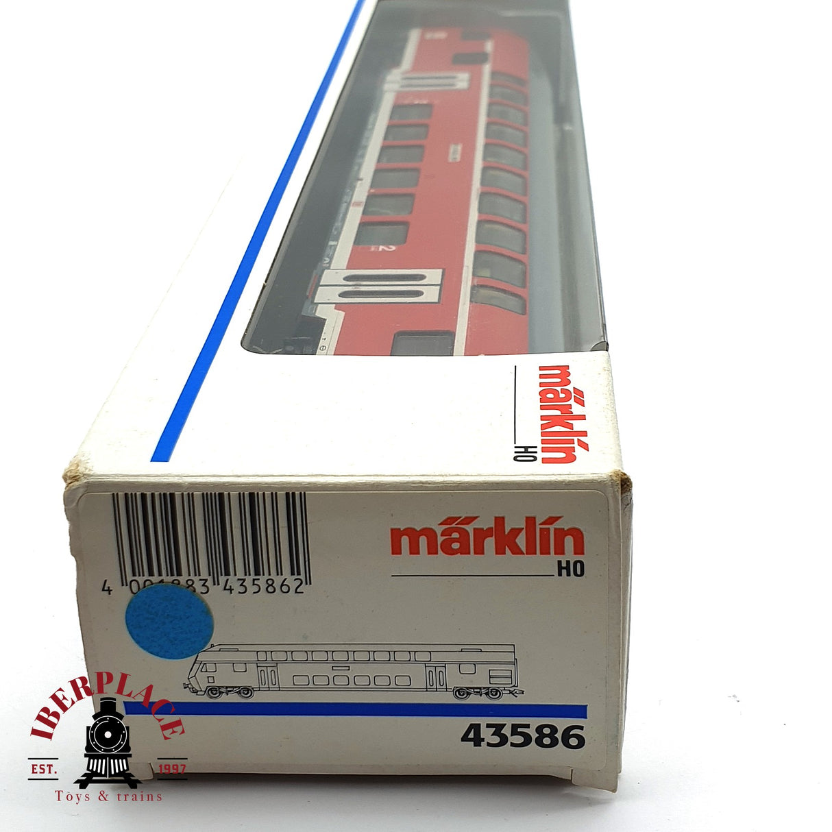 ♻️ 2da mano - Märklin 43586 vagón de doble piso Kassel DB H0 escala 1:87 EH010