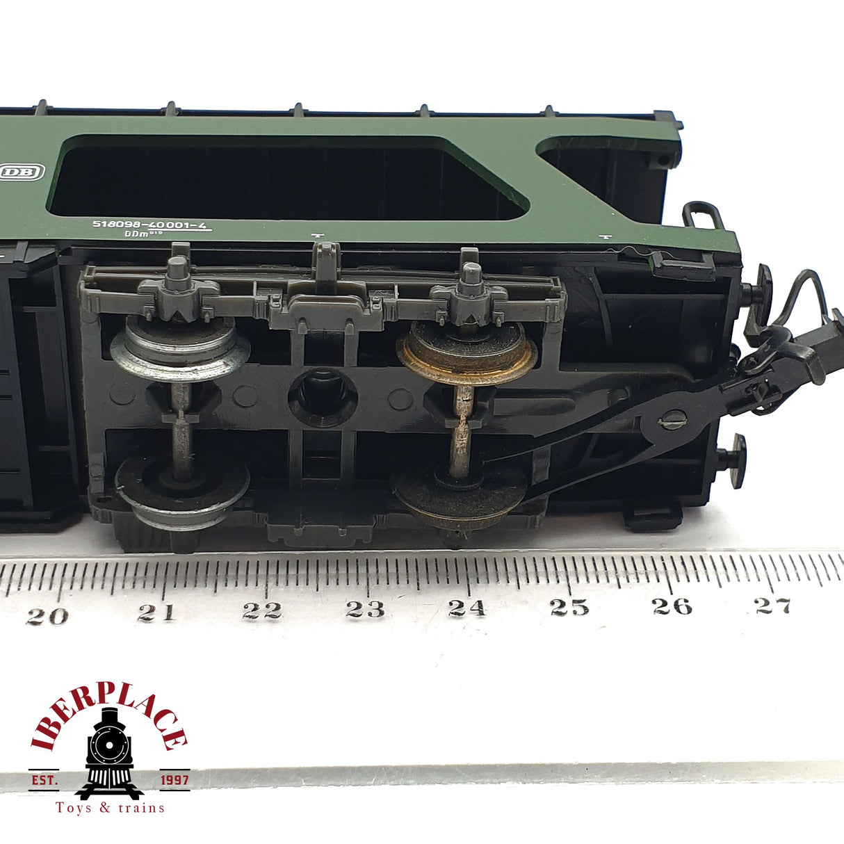 ♻️ 2da mano - Märklin 4074 vagón porta coches de dos plantas DB H0 escala 1:87 EH010