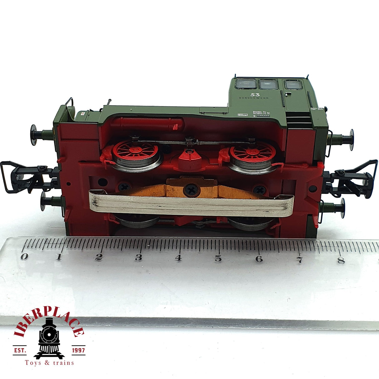 ♻️ 2da mano - AC BRAWA 42603 Digital Locomotora Bundeswehr 53 Ep V H0 escala 1:87 EH010