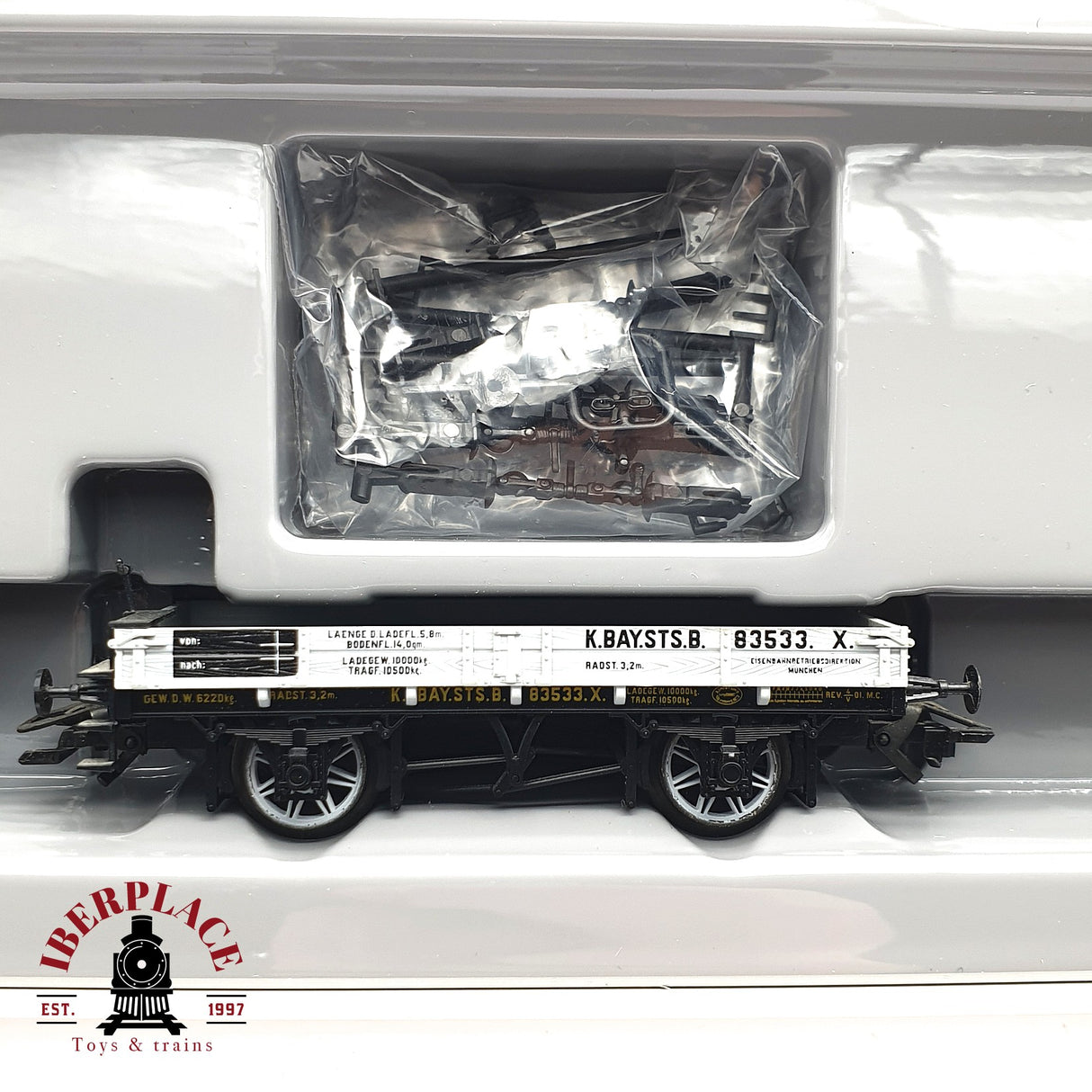 ♻️ 2da mano - Märklin 4897 set mercancia K.Bay.Sts.B H0 escala 1:87 EH010
