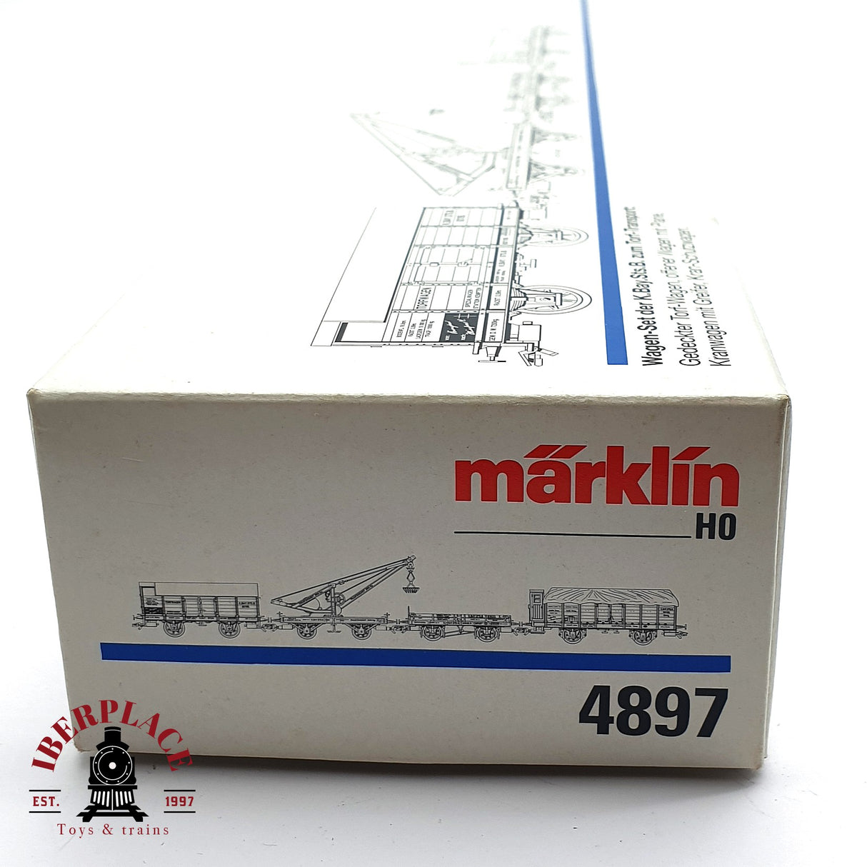 ♻️ 2da mano - Märklin 4897 set mercancia K.Bay.Sts.B H0 escala 1:87 EH010