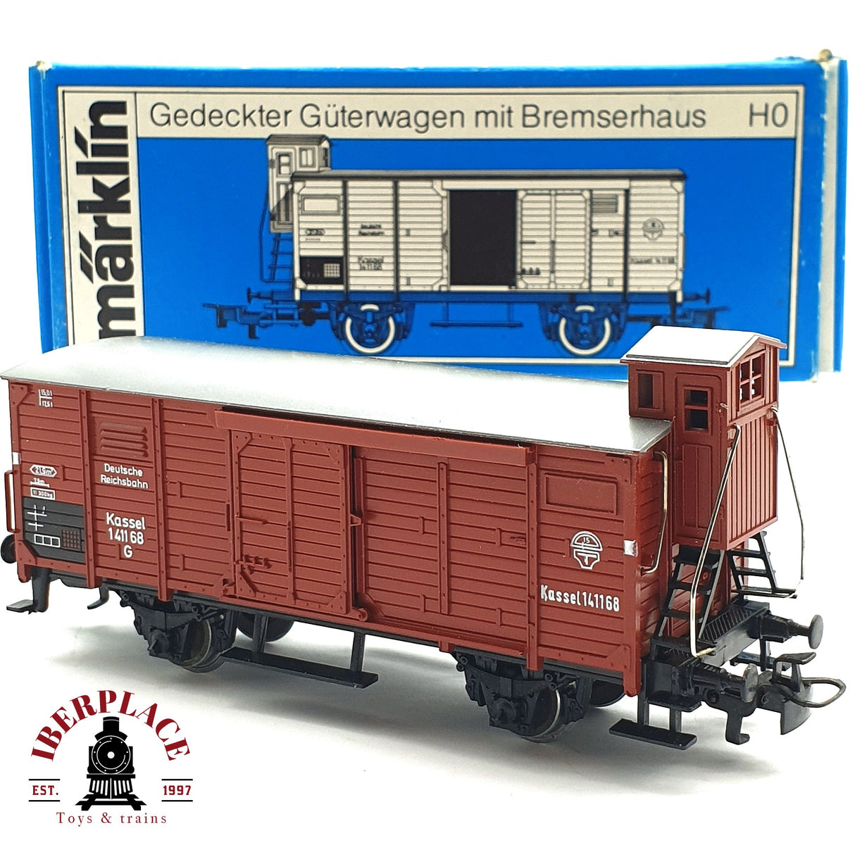 ♻️ 2da mano - Märklin 4695 vagón cerrado DR H0 escala 1:87 EH010