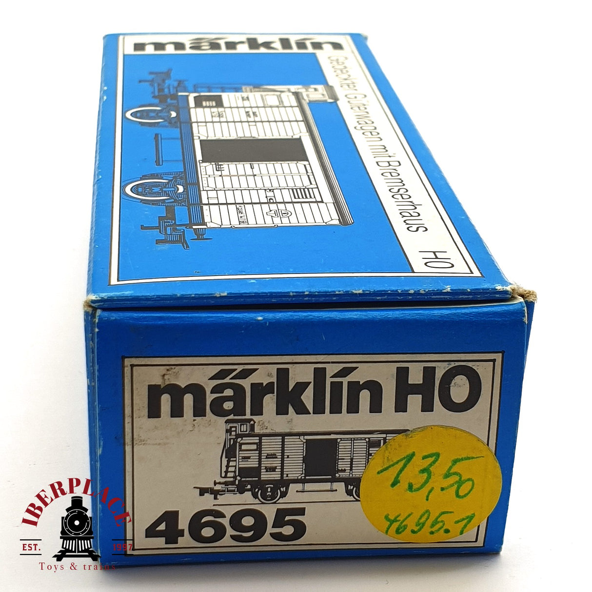 ♻️ 2da mano - Märklin 4695 vagón cerrado DR H0 escala 1:87 EH010
