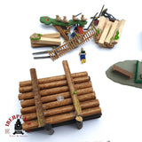 ♻️ 2da mano - Lote Figuras animales contenedor troncos H0 escala 1:87 EH010