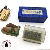 ♻️ 2da mano - Lote Figuras animales contenedor troncos H0 escala 1:87 EH010