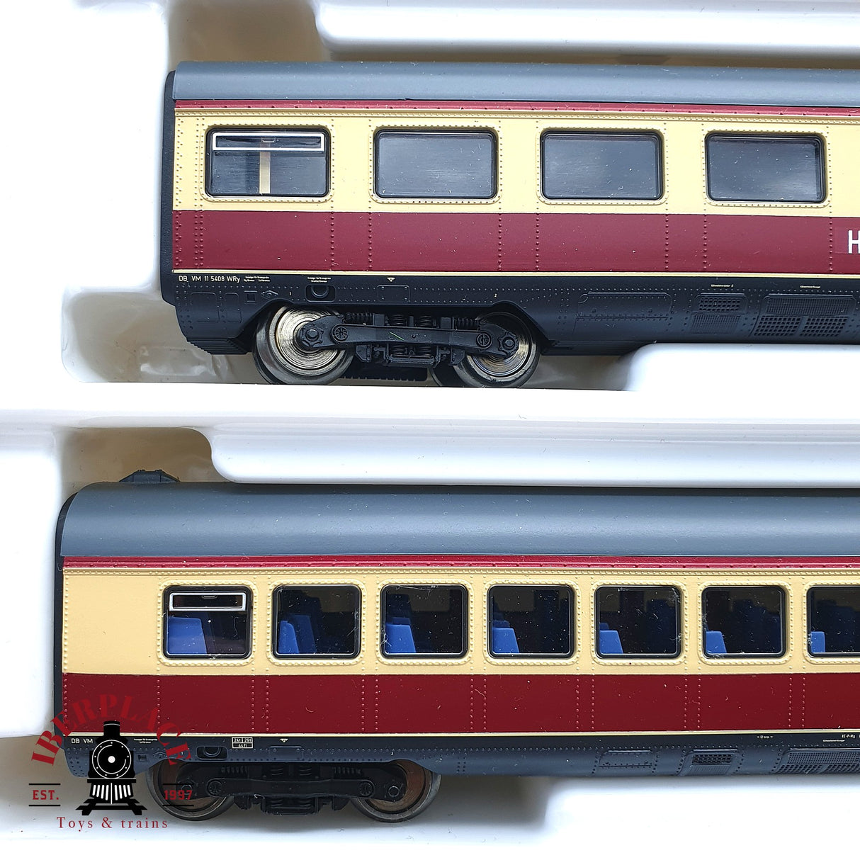 ♻️ 2da mano - AC Roco 43903 vagones complementarios TEE DB H0 escala 1:87 EH010