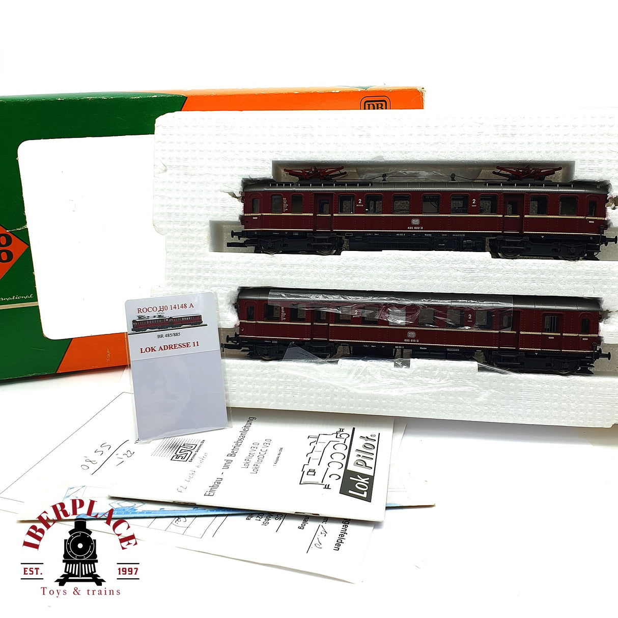 ♻️ 2da mano - AC Roco 14148 A Digital Locomotora BR 485/885 DB H0 escala 1:87 EH010