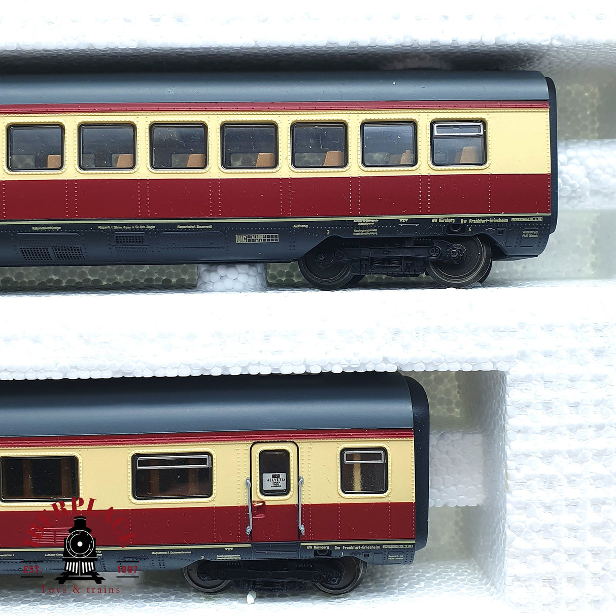 ♻️ 2da mano - AC Roco 14070A vagones complementarios TEE DB H0 escala 1:87 EH010