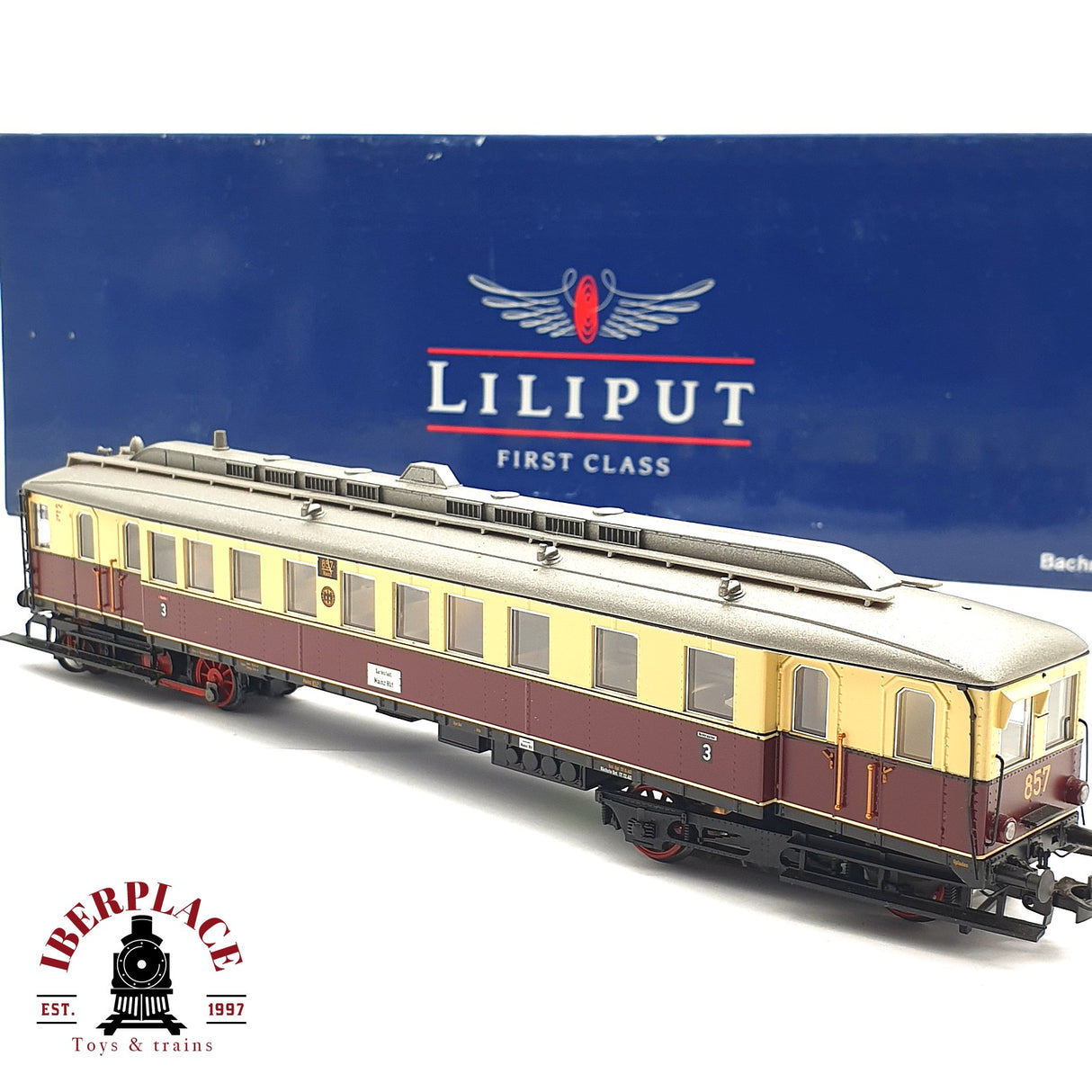 ♻️ 2da mano - AC Liliput 133026 Vagon diesel VT 857 DRG H0 escala 1:87 EH09