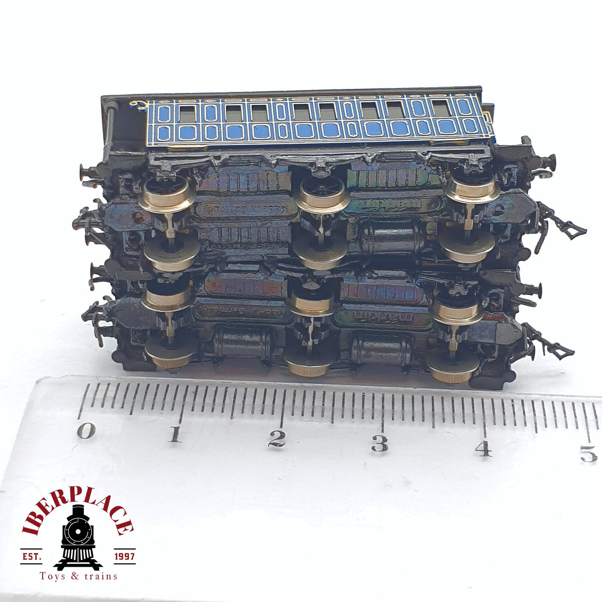 ♻️ 2 mano -  2x Märklin 8769 vagones pasajero en metal Z escala 1:220 TEN06