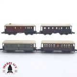 ♻️ 2 mano -  4x Märklin vagones pasajeros y equipaje Z escala 1:220 TEN06
