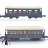 ♻️ 2 mano -  4x Märklin vagones pasajeros y equipaje Z escala 1:220 TEN06