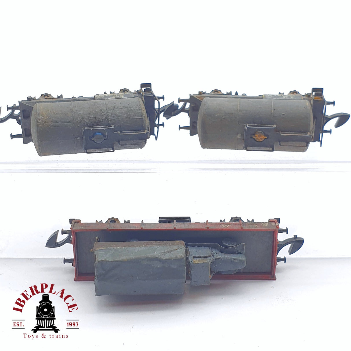 ♻️ 2 mano -  3x Märklin vagones mercancias envejecidos Z escala 1:220 TEN06
