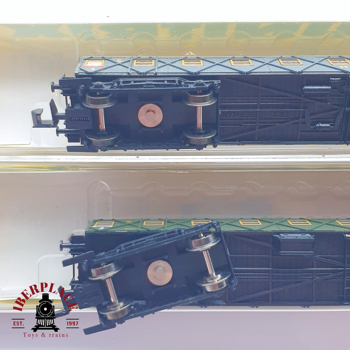 ♻️ 2 mano - Minitrix 2x vagones pasajeros DR clase 3 N escala 1:160 TEN06